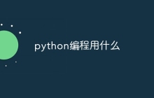 python编程用什么