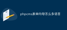 phpcms表单向导怎么多语言