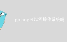 golang可以写操作系统吗