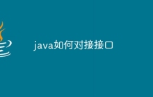 java如何对接接口