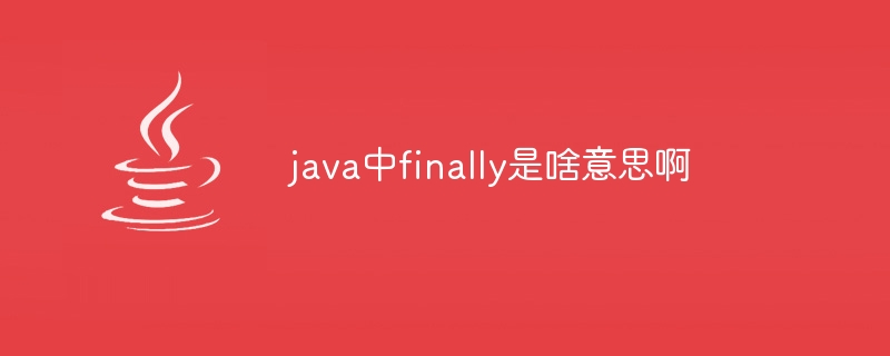 Javaで「最終的に」とはどういう意味ですか?