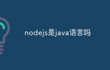 nodejs是java语言吗