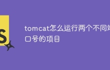 tomcat怎么运行两个不同端口号的项目