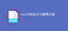 html5標籤分為哪兩大類