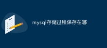Di manakah prosedur tersimpan mysql disimpan?