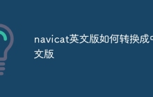 navicat英文版如何转换成中文版