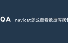 navicat怎么查看数据库属性