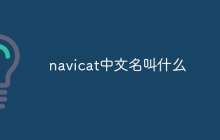 navicat中文名叫什么