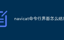 navicat命令行界面怎么结束