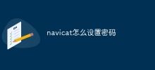 navicat怎麼設定密碼