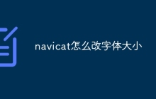navicat怎么改字体大小