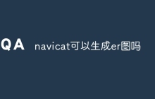 navicat可以生成er图吗