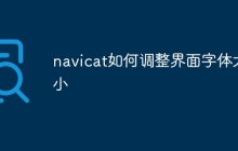 navicat如何调整界面字体大小