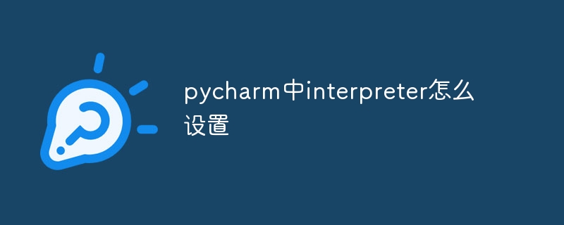 Bagaimana untuk menyediakan jurubahasa dalam pycharm