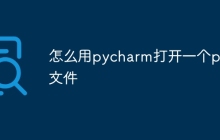 怎么用pycharm打开一个py文件