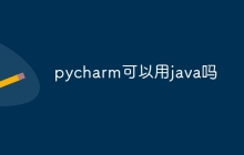 pycharm可以用java吗
