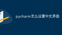 pycharm怎么设置中文界面