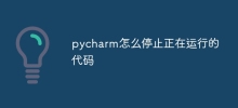 pycharm怎麼停止正在運作的程式碼