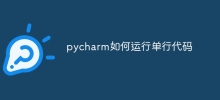 pycharm如何運行單行程式碼