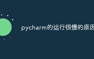 The reason why pycharm runs very slowly