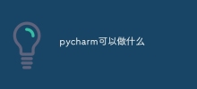 What pycharm can do