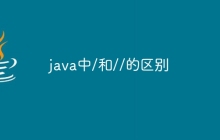 java中/和//的区别