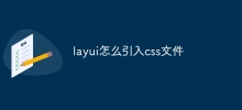 Layui에 CSS 파일을 도입하는 방법