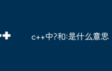 c++中?和:是什么意思
