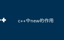 c++中new的作用