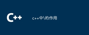 c++中\的作用