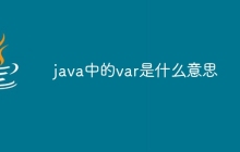 java中的var是什么意思