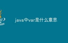 java中var是什么意思