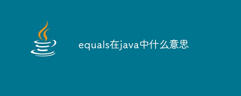 What does equals mean in java