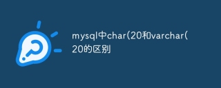 mysql中char(20和varchar(20的区别
