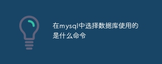 在mysql中选择数据库使用的是什么命令