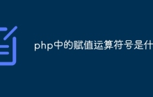 php中的赋值运算符号是什么