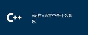 %o在c语言中是什么意思