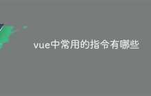 vue中常用的指令有哪些