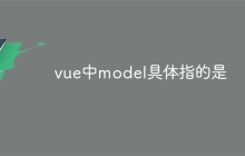 vue中model具体指的是