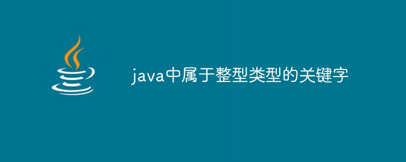 java中屬於整數類型的關鍵字