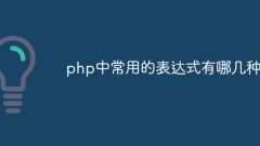 php中常用的表达式有哪几种