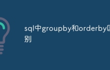 sql中groupby和orderby区别