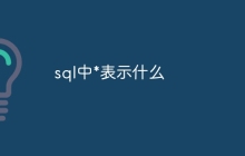 sql中*表示什么