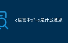 c语言中x*=x是什么意思