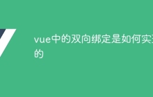 vue中的双向绑定是如何实现的