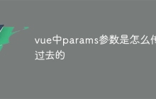 vue中params参数是怎么传递过去的