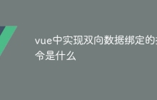 vue中实现双向数据绑定的指令是什么