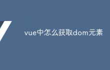 vue中怎么获取dom元素