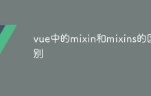 vue中的mixin和mixins的区别