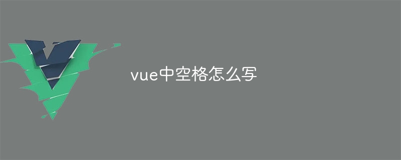 vue中空格怎么写